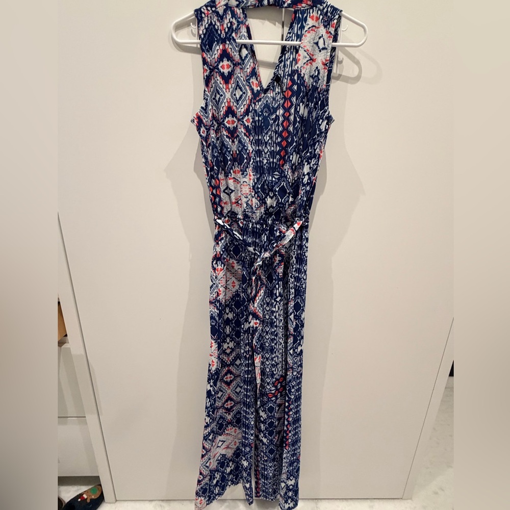 BeBop Vibrant Blue and Red Patterned Apparel